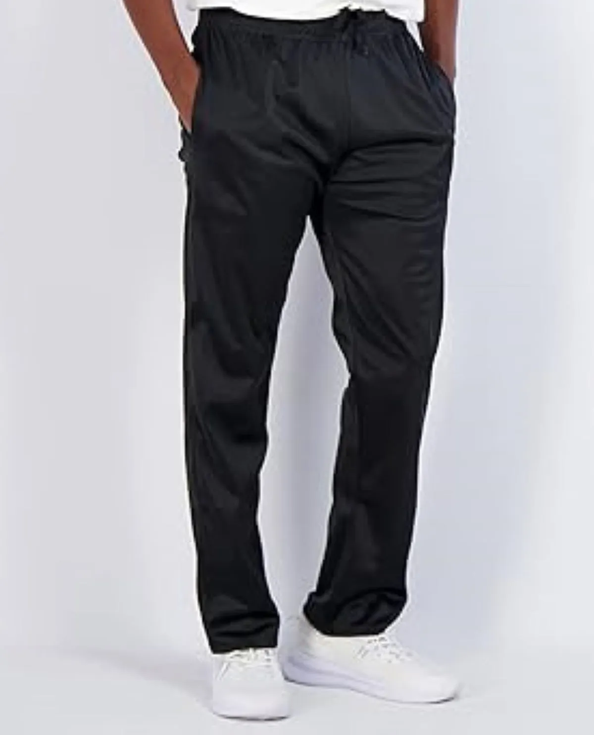 Real Essentials Men's Tricot Open Bottom Pant