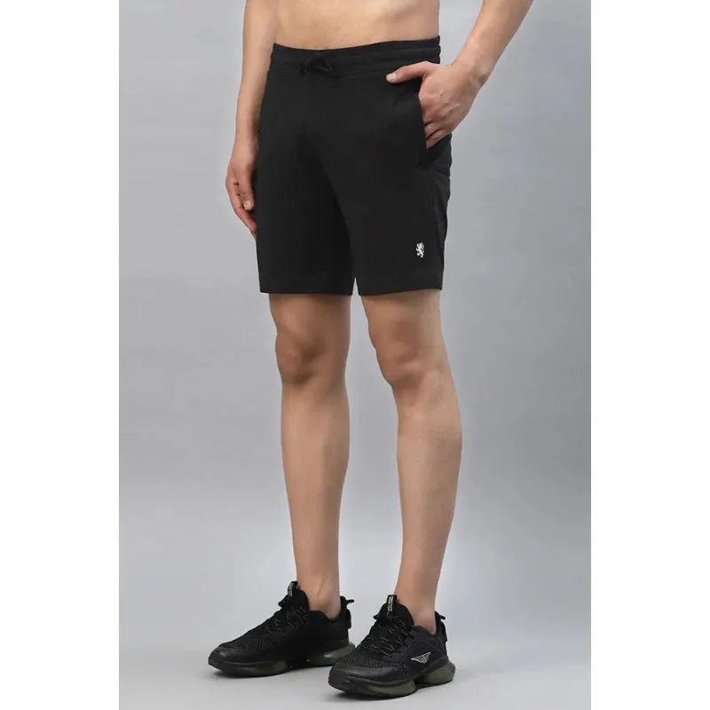 Red Tape Men Black Activewear Shorts