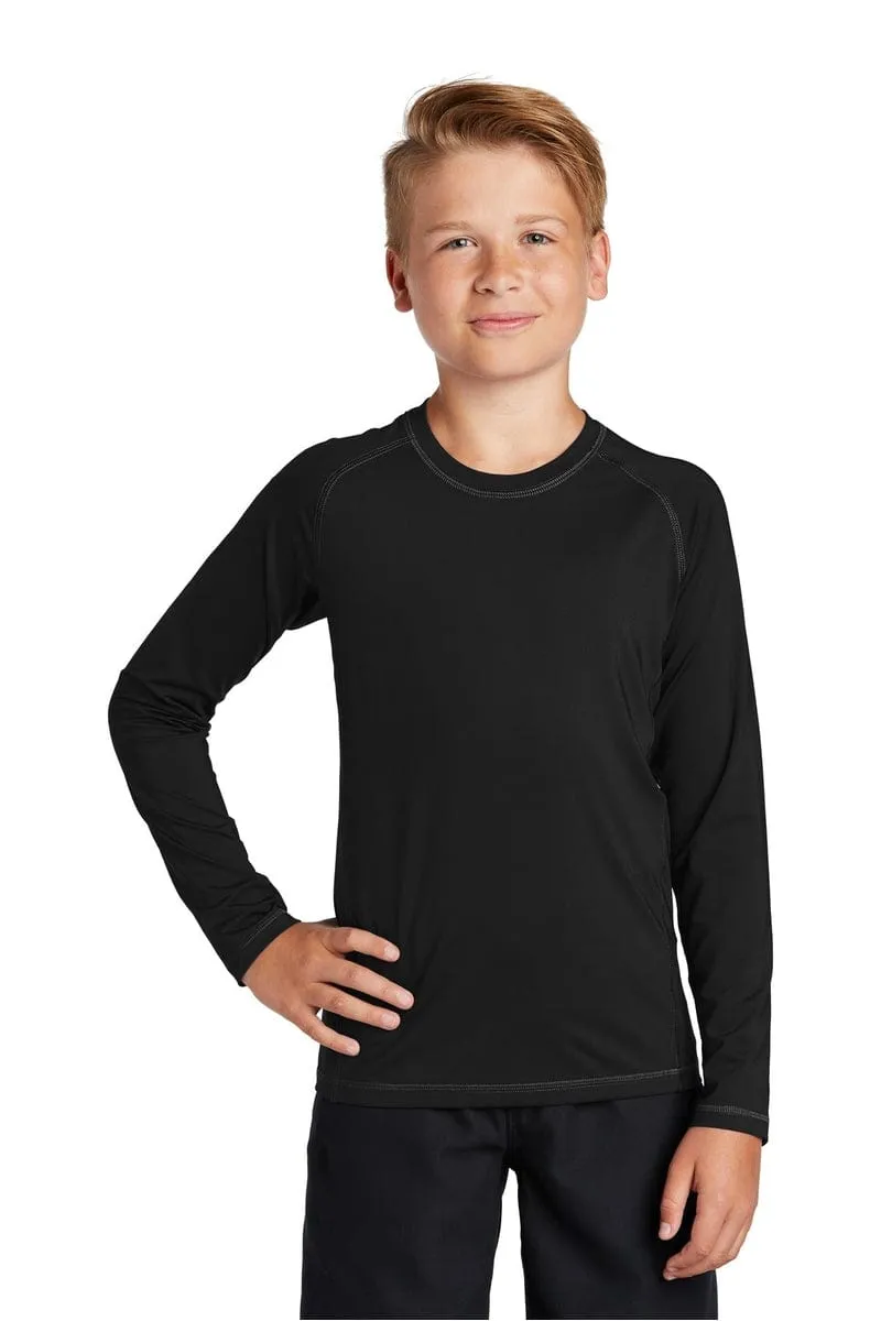 Sport-Tek YST470LS: Youth Long Sleeve Rashguard Tee