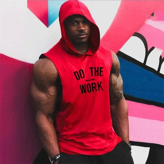 Stringer Hoodies Sporting Fitness Brand Tank Top - Men's Gyms Clothing Cotton Pullover Hoody (TM7)