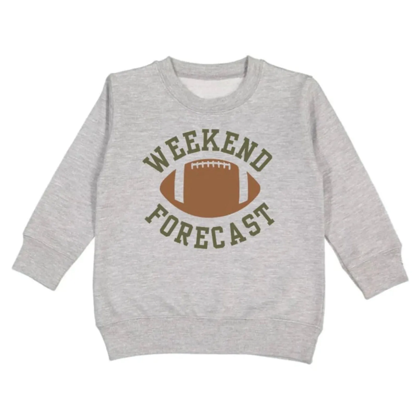 Sweet Wink Boys Grey WEEKEND FORECAST Football Sweatshirt