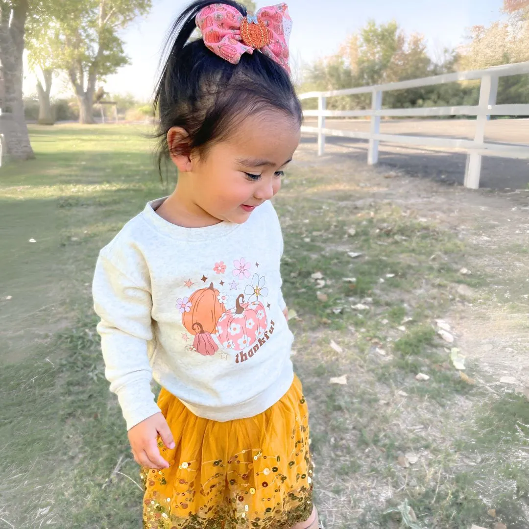 Sweet Wink Thankful Pumpkin Thanksgiving Sweatshirt