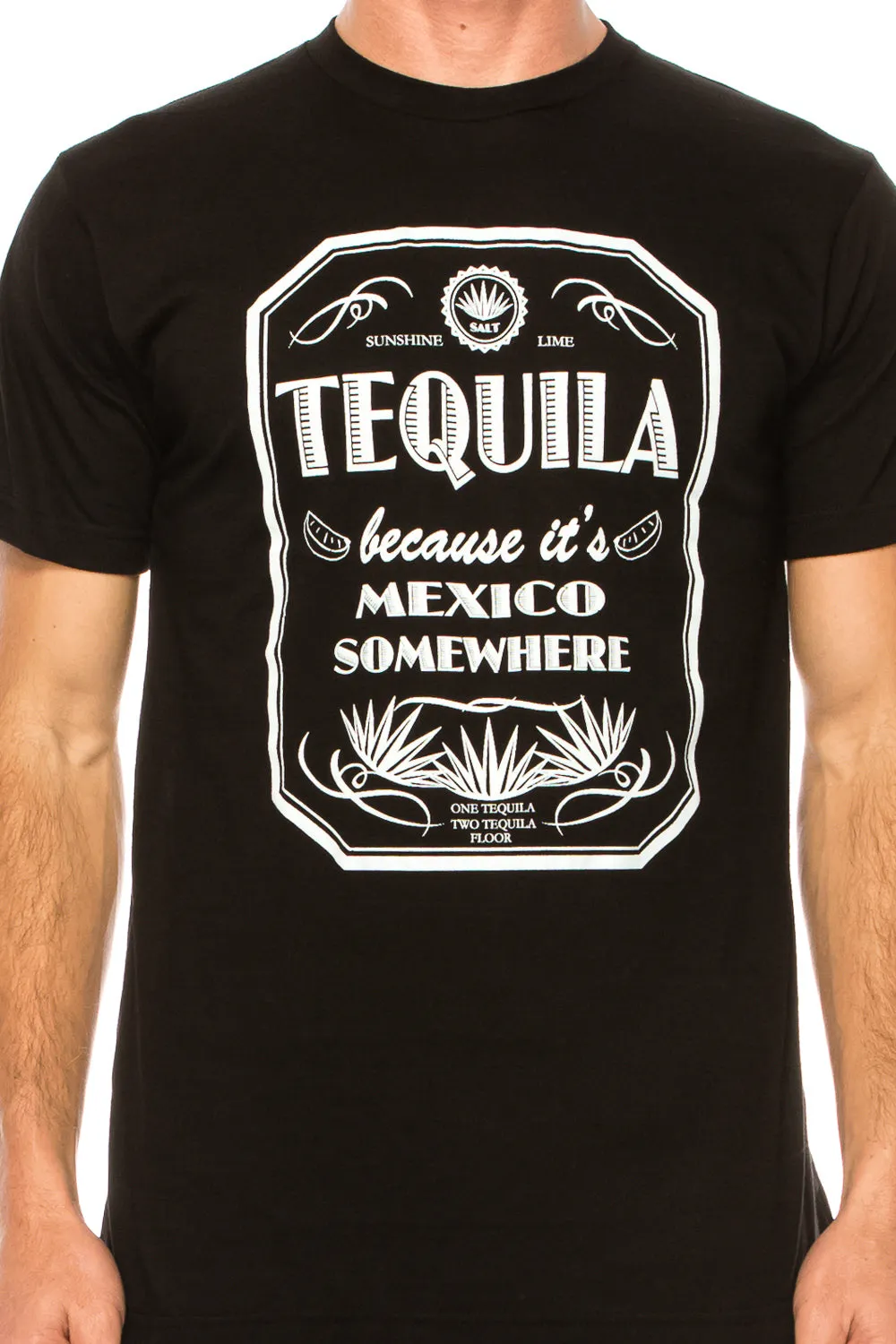 TEQUILA BECAUSE IT'S MEXICO SOMEWHERE T SHIRT