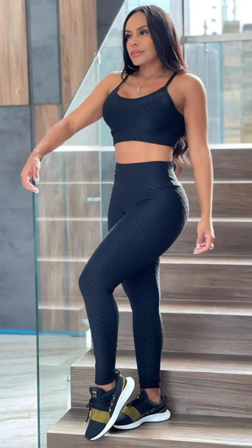 Textured Women Activewear Outfit