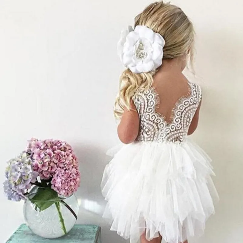 Toddler Girl Baby Clothing Dresses-Birthday-Party Occasion