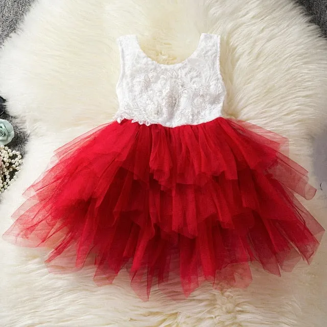 Toddler Girl Baby Clothing Dresses-Birthday-Party Occasion