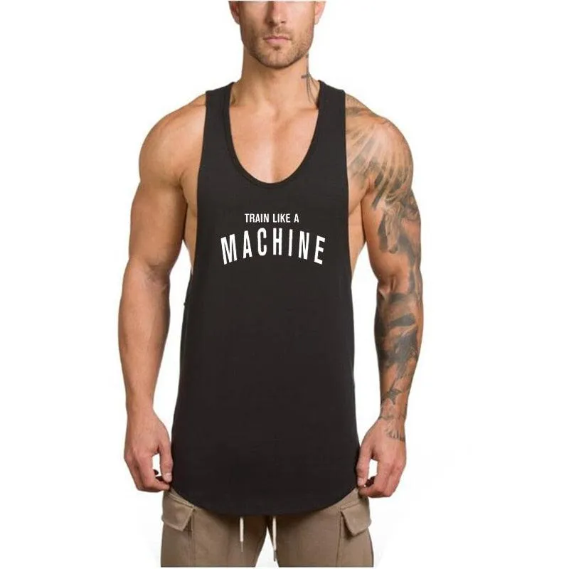 Top Brand gyms clothing - Men Bodybuilding and Fitness Stringer Tank Top Vest sportswear Undershirt -Muscle workout Singlets (TM7)(1U101)(1U100)