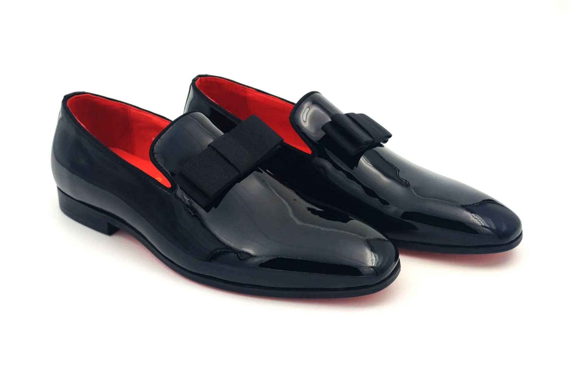 Trevor - Black Patent Opera Loafers