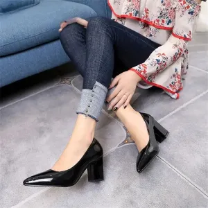 Women's Sexy Mid Heel Pointed Toe Shoes